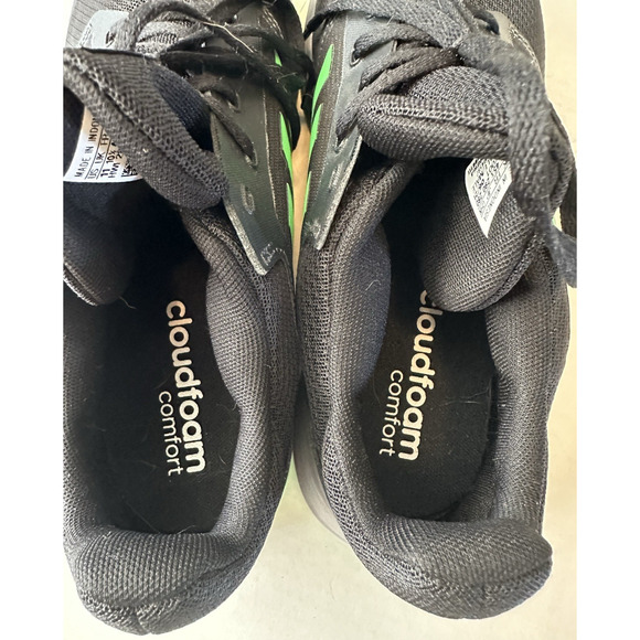 ADIDAS Galaxy 5 Running Shoe H04597 Sz 11 Black/Screaming Green Athletic - Picture 10 of 11